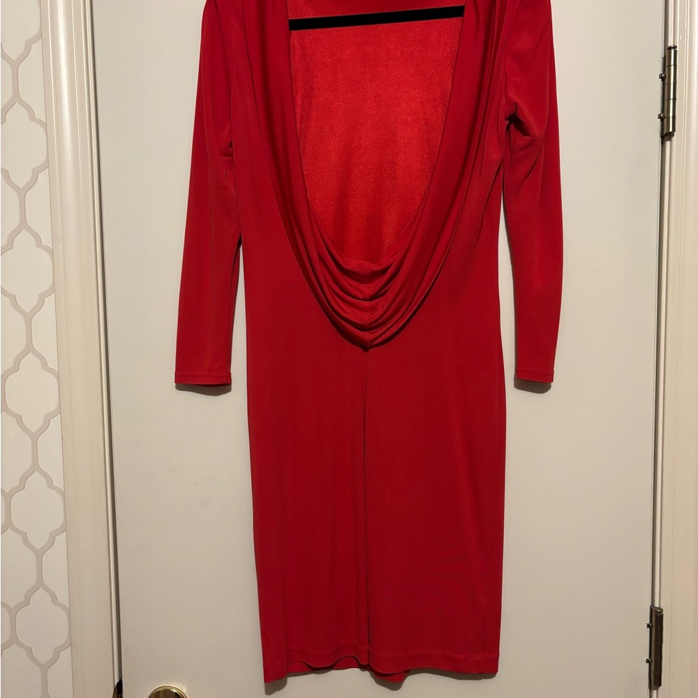 Bebe Vibrant Red Cocktail Dress